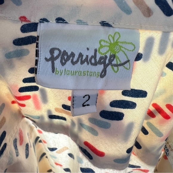 Porridge Dress womens 2 Sheath Belted Knee Length Multicolor Spring Dress - Picture 9 of 9